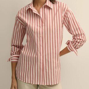 Oversized cotton pinstripe shirt - NWT